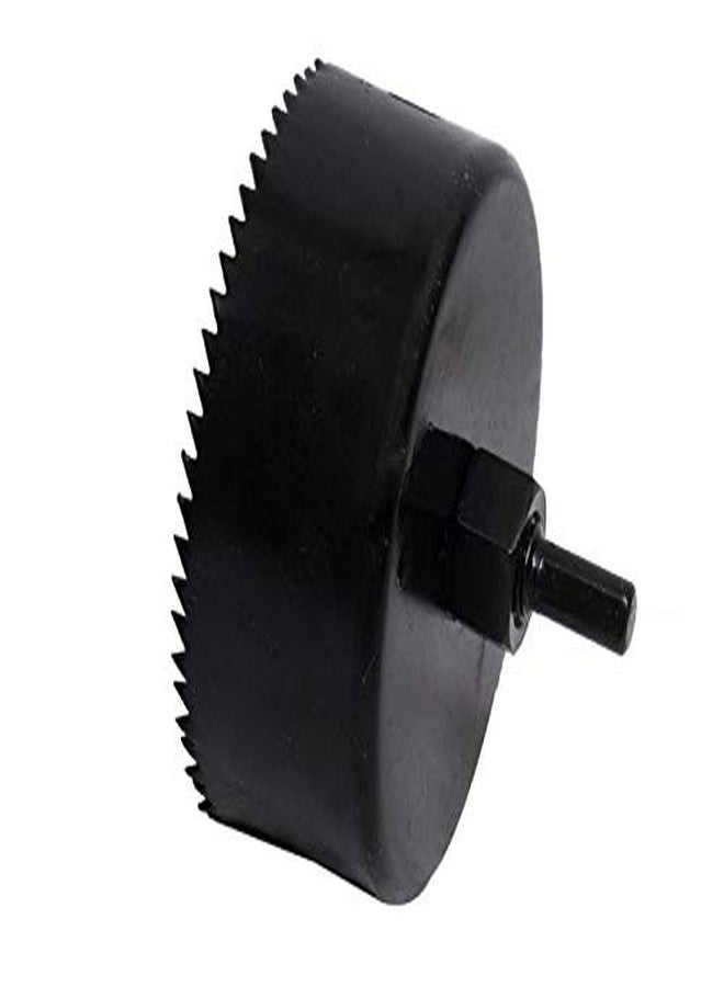 Jon Bhandari Tools Hardened Steel Deep Hole Saw 100mm (4 inch) Black, Pack of 1 for cutting holes on wood & wooden products - Image 1